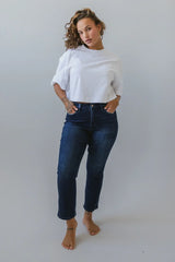 Maria Slim Straight Leg Jeans