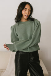 Amber Knit Sweater in Sage