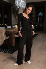 Joanna Cargo Sweatpants in Black