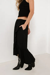 Arabella Maxi Skirt In Black - Final Sale