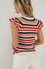 Lexi Sweater Top in Striped