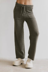 Breck Knit Pants in Olive