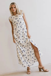 Daniella Floral Dress in Cream