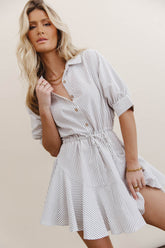 Goldie Striped Mini Dress