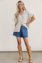 Nicoline Floral Button Up - Final Sale