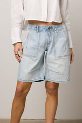 Kai Light Wash Bermuda Shorts