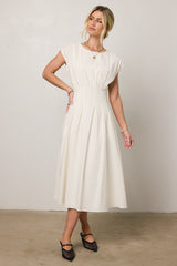 Isla Midi Dress in Off White