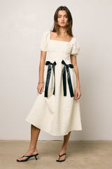 Nova Textured Midi Dress