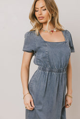 Gael Denim Maxi Dress - FINAL SALE