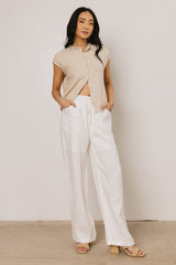 Tanya Linen Wide-Leg Pants - Final Sale