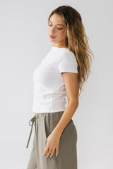 Martha Boatneck Top In Ivory - Final Sale