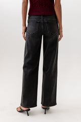 Sloane Wide Leg Jeans In Black - Final Sale
