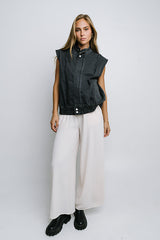 Salma Wide Leg Pants in Oatmeal