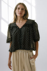 Blair Polka Dot Blouse - Final Sale