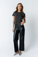 Dayna Vegan Leather Pants
