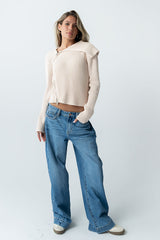 Beth Knit Jacket In Blush - Final Sale