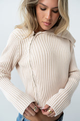 Beth Knit Jacket in Blush - FINAL SALE