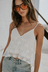 Jasmine Lace Tank Top - Final Sale