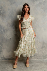 Carlie Floral Smocked Blouse - Final Sale