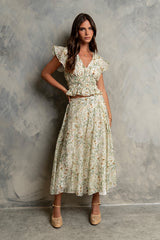 Carlie Floral Smocked Blouse - Final Sale
