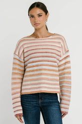 Nicole Striped Knit Sweater