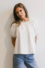 Vicki Blouse in Ivory - FINAL SALE