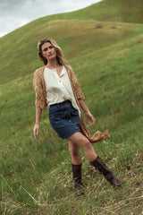 Beatrice Denim Mini Skirt - Final Sale