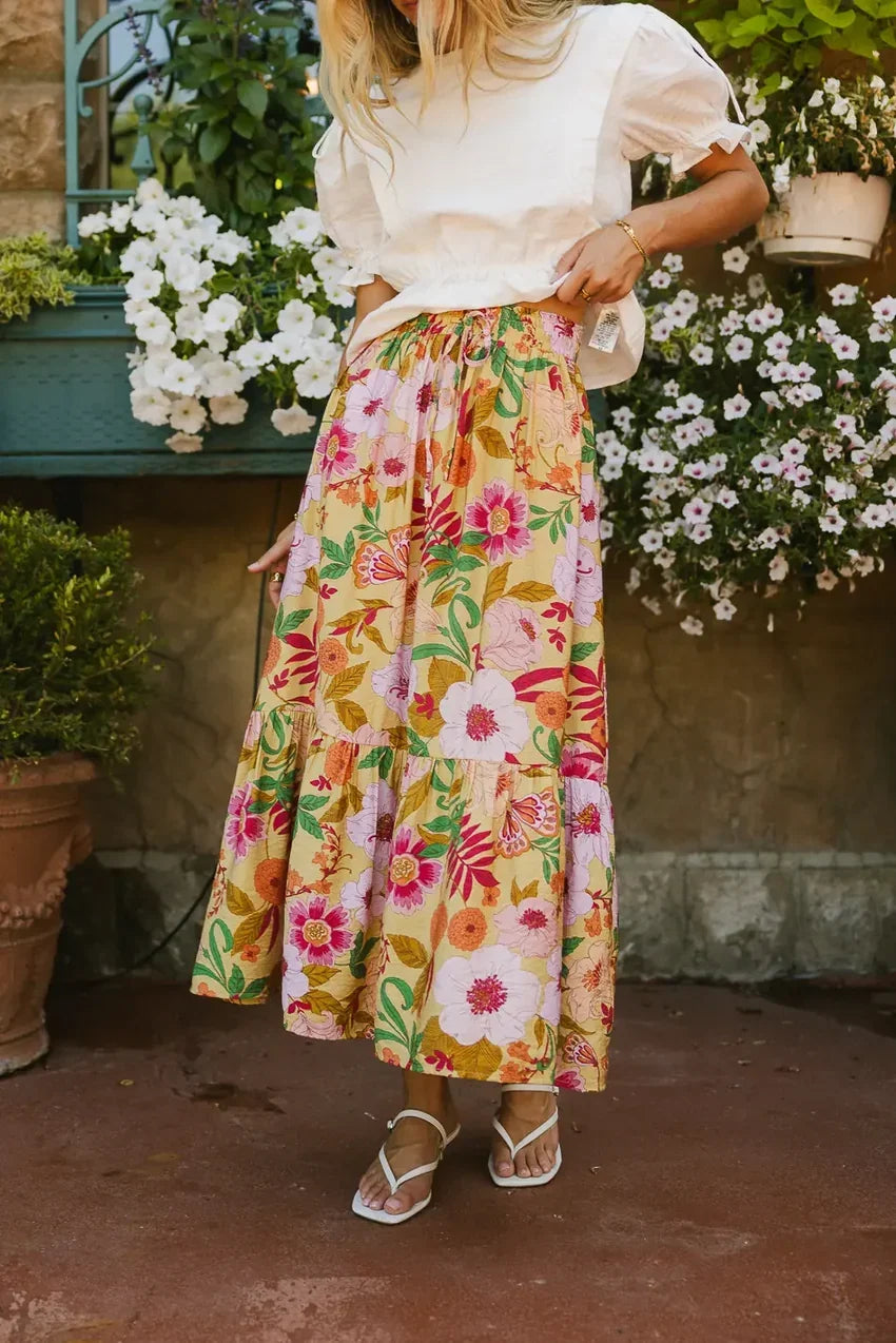 Cecily Floral Skirt - Final Sale