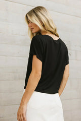 Aggie Tee In Black - Final Sale