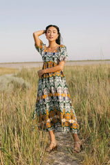 Ainoa Abstract Midi Dress - Final Sale