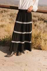 Betsie Lace Trim Maxi Skirt