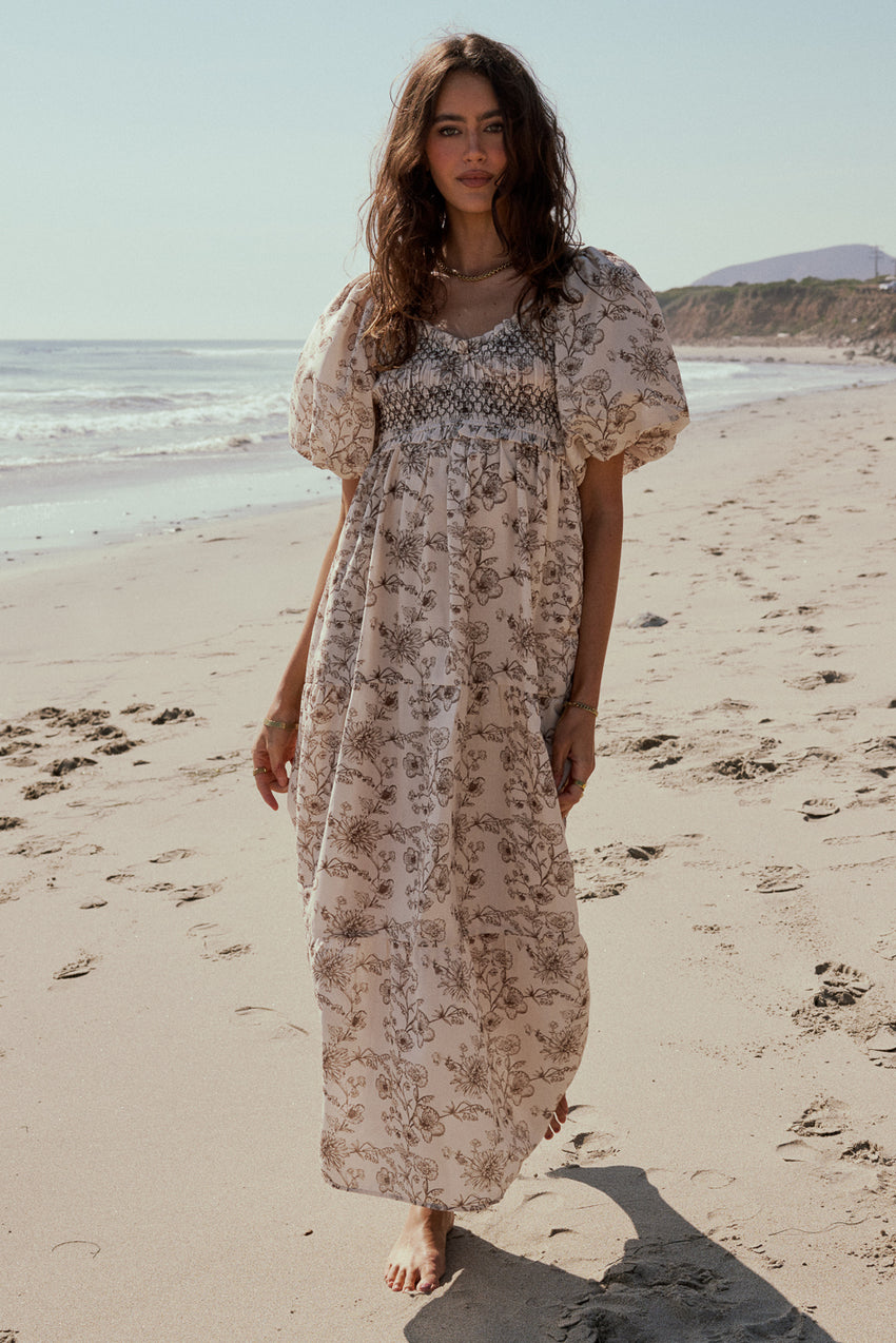 Dannica Floral Smocked Dress