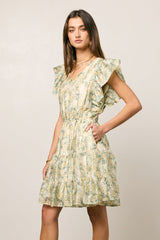 Katrina Ruffled Mini Dress - Final Sale