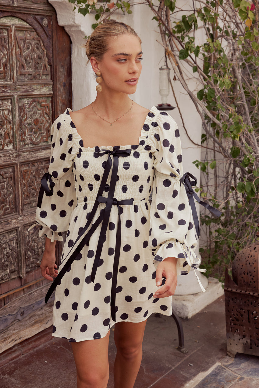 Frances Polka Dot Mini Dress