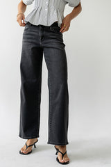 Sloane Wide Leg Jeans In Black - Final Sale