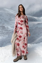 Melody Ultra Maxi Dress in Mauve