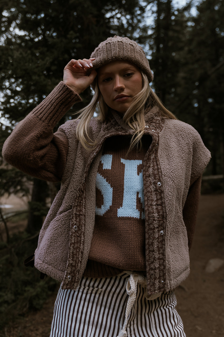 Julia Sherpa Vest - Final Sale