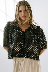 Blair Polka Dot Blouse - Final Sale
