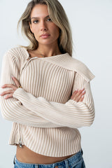Beth Knit Jacket In Blush - Final Sale