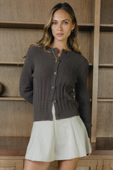 Becky Herringbone Mini Skirt