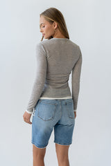 Danika Denim Bermuda Shorts - Final Sale