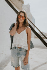 Jasmine Lace Tank Top - Final Sale
