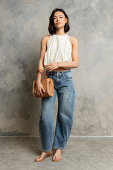 Lara Bubble Tank Top - Final Sale