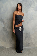 Marsha Maxi Skirt in Charcoal - FINAL SALE